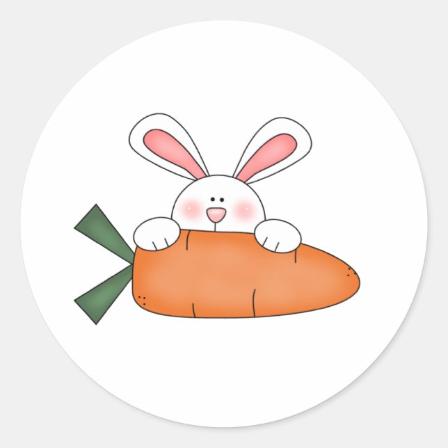 STICKER ROND CARROT CUSTOMBUNNYCARROT (Devant)