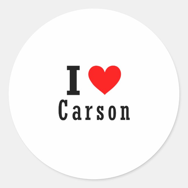 Sticker Rond Carson, Alabama City Design (Devant)