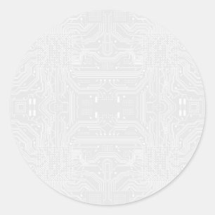 Sticker Rond Carte de circuit