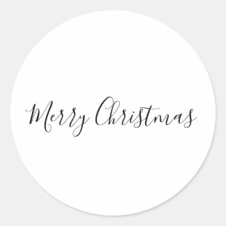 Sticker Rond Carte de Noël SIMPLE MINIMALE