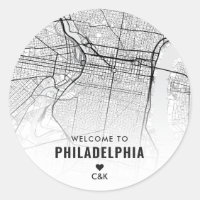 Carte de Philadelphie | Bienvenue Mariage