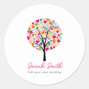 Sticker Rond Carte de visite pour garde d'enfants et babysittin