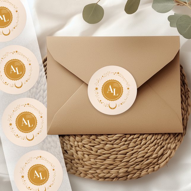 Sticker Rond Carte d'embarquement Destination Mariage cosmique (Créateur téléchargé)