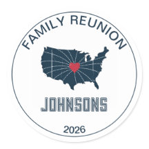 Carte des États-Unis pour réunion de famille à dis