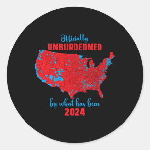 Sticker Rond Carte des résultats des élections de 2024