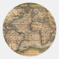 Carte du monde vintage par Abraham Ortelius 1564