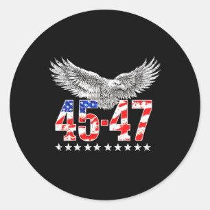Sticker Rond Carte électorale Trump Glissement de terrain Carte