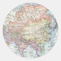 Carte politique de l'Asie (1916)