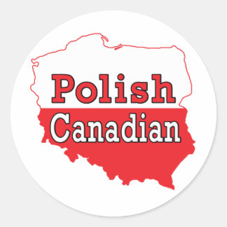 Sticker Rond Carte polonaise