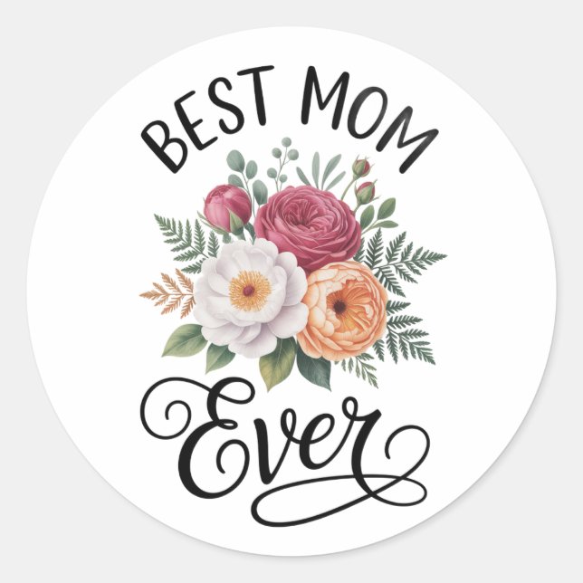 Sticker Rond Carte postale (Devant)