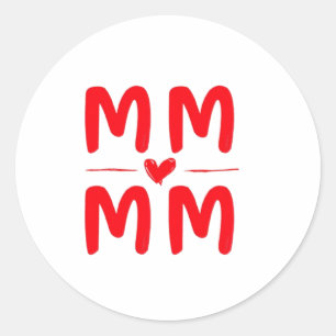 Sticker Rond Carte postale de la fête des mères