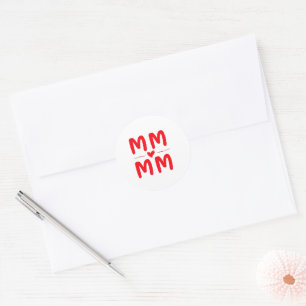 Sticker Rond Carte postale de la fête des mères
