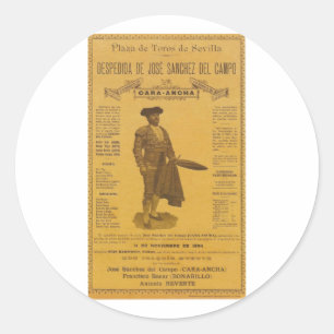 Sticker Rond Cartel para la despedida del torero - Séville