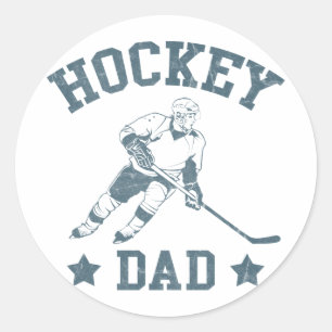 Sticker Rond Cartes de papa et chevalets de hockey