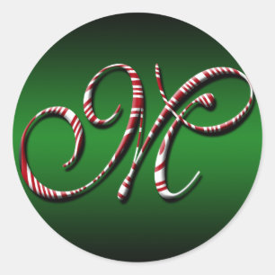 Sticker Rond Cartes de voeux de Noël