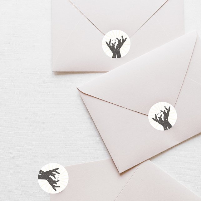 Sticker Rond Cartes Tarot | Fête de Mariage | Mariage | Neutres (Créateur téléchargé)