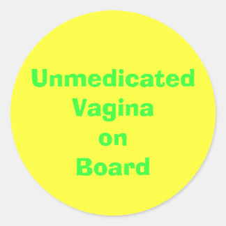 Sticker Rond CarteVaginaire non médicamentée