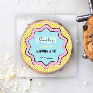 Sticker Rond Cartoon Retro Colorful Fun Catering Cupcake