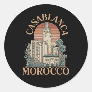 Sticker Rond casablanca maroc