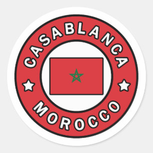 Sticker Rond Casablanca Maroc