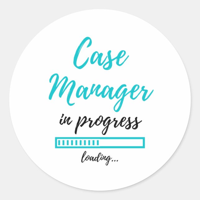 Sticker Rond Case manager (Devant)