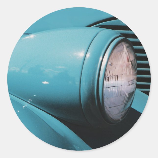 Sticker Rond Casque bleu (Devant)