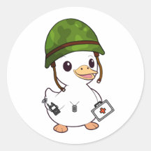 Casque de l'armée portant le canard mou