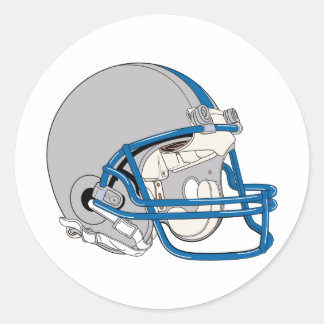 Sticker Rond Casque gris