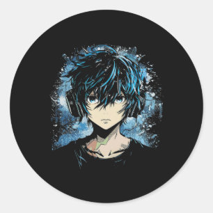 Sticker Rond Casque Motif Anime Manga Motif Arène