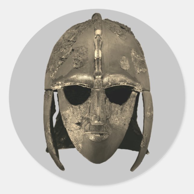 Sticker Rond Casque Sutton Hoo (Devant)