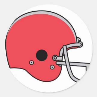 Sticker Rond casques de football