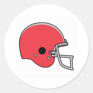 Sticker Rond casques de football