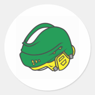 Sticker Rond Casques d'hockey