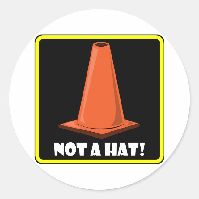 Sticker Rond CASQUETTE CONE 1a (Devant)