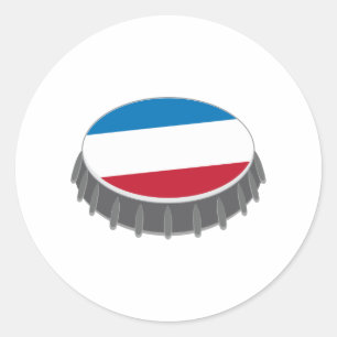 Sticker Rond Casquette de bouteille