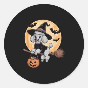 Sticker Rond Casquette de sorcière Odle Citrouille Costume d'Ha