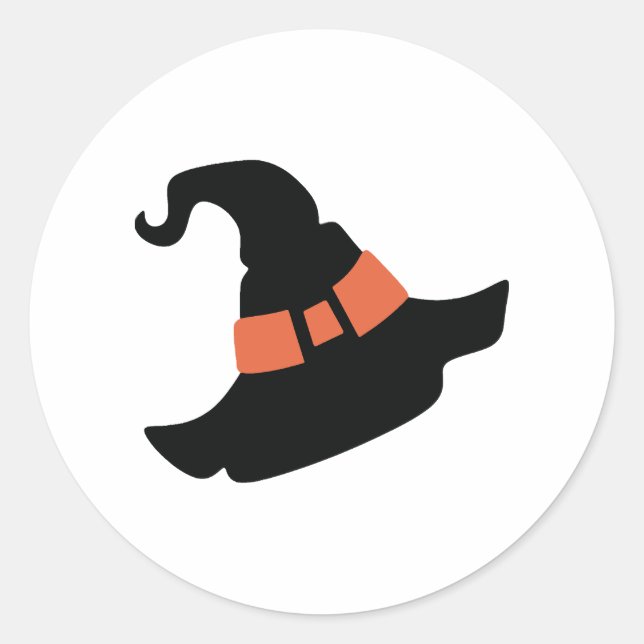 Sticker Rond Casquette d'Halloween (Devant)