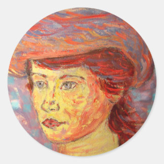 Sticker Rond casquette vintage
