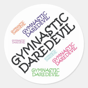 Sticker Rond Casse-cou SUPÉRIEUR de gymnastique
