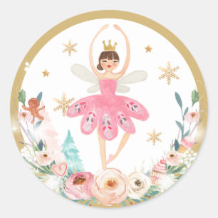 Sticker Rond Casse-Noisette Anniversaire Sugar Plum Fée Terre D