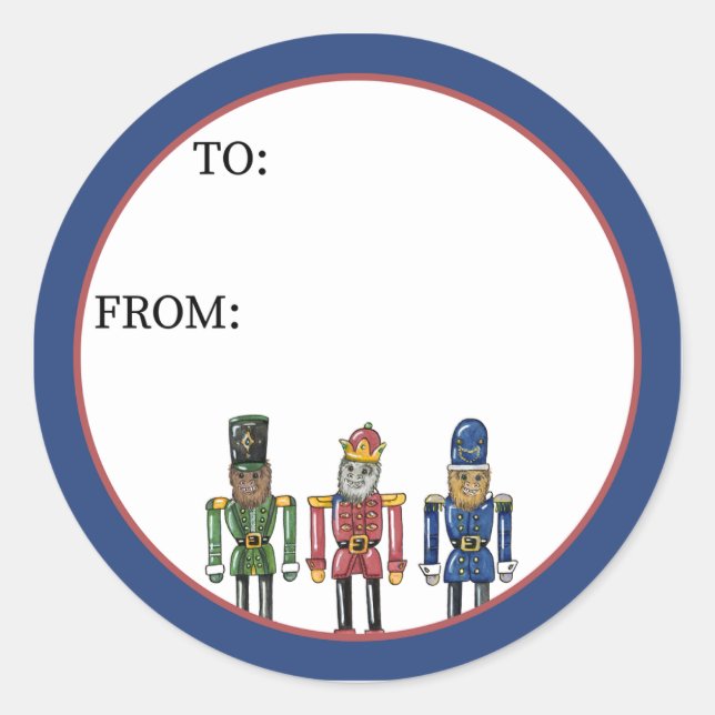 Sticker Rond Casse-noisette Bigfoot  (Devant)