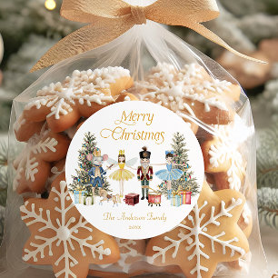 Sticker Rond Casse-Noisette Joyeux Noël