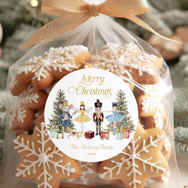 Sticker Rond Casse-Noisette Joyeux Noël  (Créateur téléchargé)
