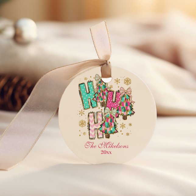 Sticker Rond Casse-noisette Rose Rétro Noël  (Créateur téléchargé)