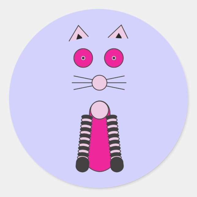 Sticker Rond CAT élégant (Devant)