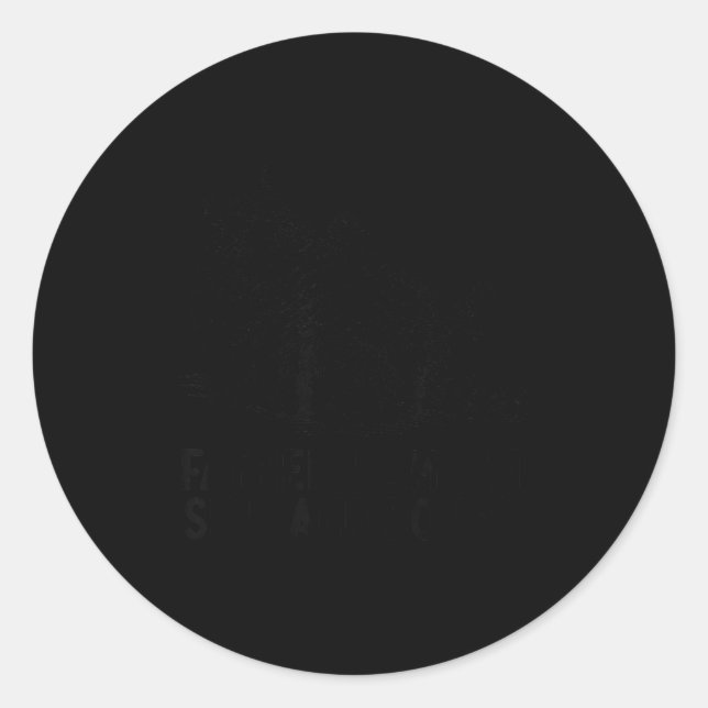 Sticker Rond Cat Father I Am But Skin And Bones  (Devant)