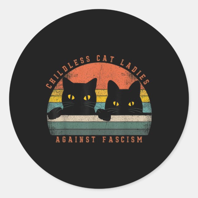 Sticker Rond Cat Ladies 2 (Devant)