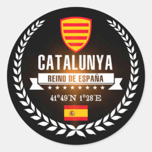 Sticker Rond Catalogne