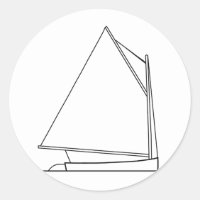 Catboat Sailing Logo (plan de navigation)