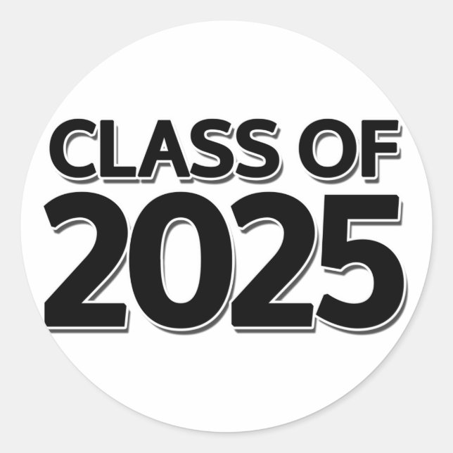 Sticker Rond Catégorie 2025 (Devant)